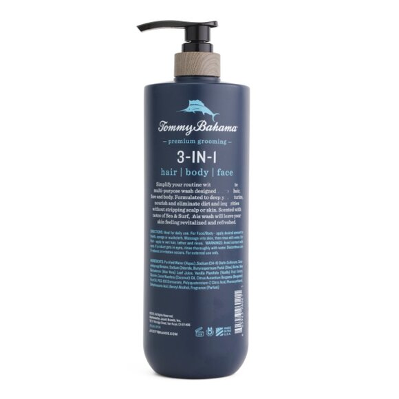TOMMY BAHAMA Sea 32oz Sea And Surf 3-in-1 All Over Wash - Picture 2 of 2